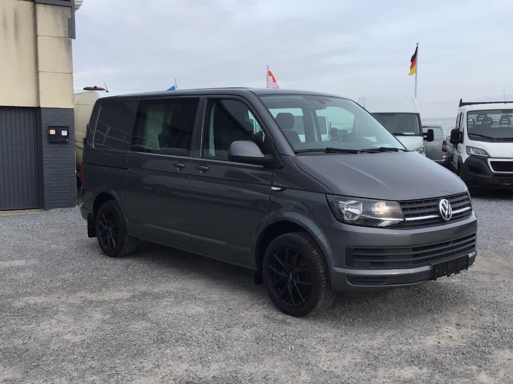 volkswagen transporter dubbel/cabine 2016 23950e alles in, Autos, Argent ou Gris, Attache-remorque, Euro 6, Entreprise
