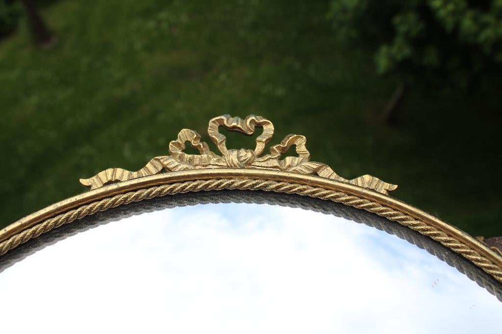 Bolle spiegel, vintage, midcentury ..., Ophalen of Verzenden