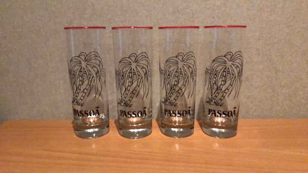 Verres à long drink Vintage Passoã, Collections, Enlèvement ou Envoi, Comme neuf, Autres types