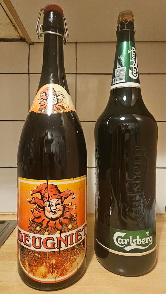 Bouteilles de 3 L de Carlsberg et Deugniet, Enlèvement, Comme neuf