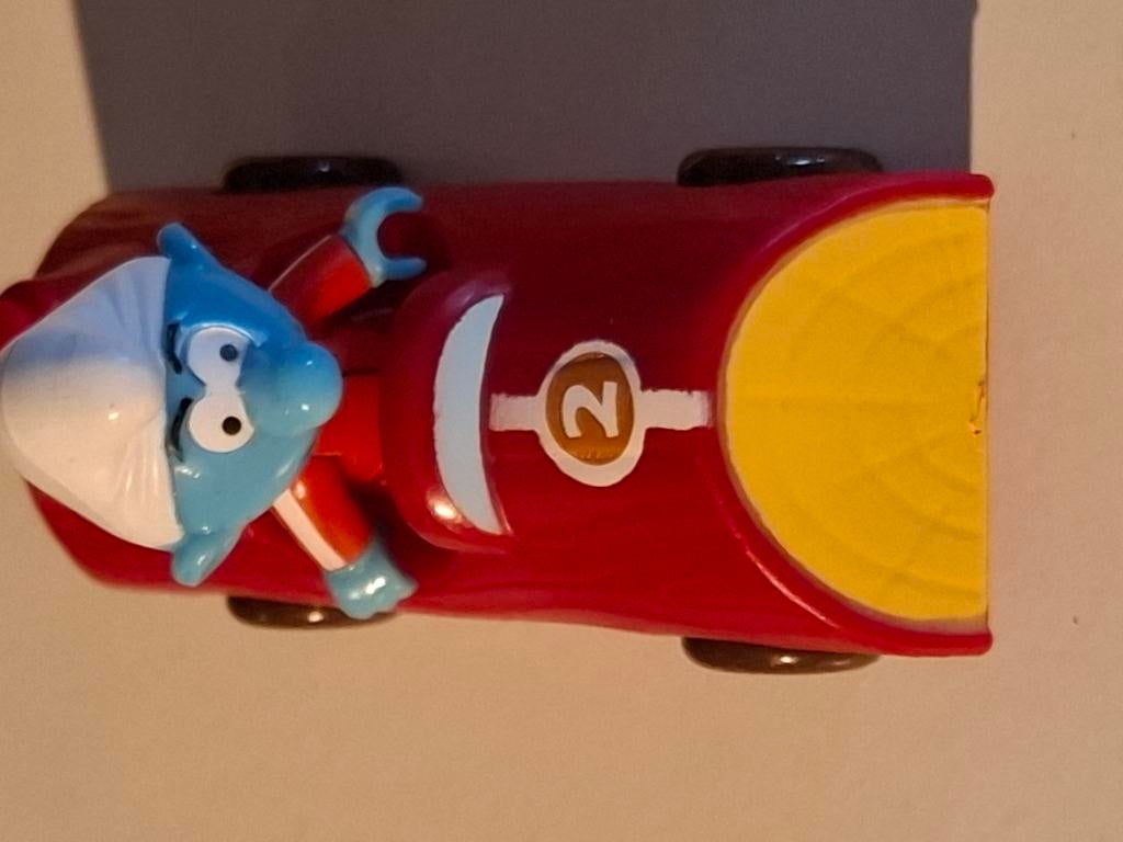 Schtroumpf en voiture de course, Collections, Schtroumpfs, Envoi, Comme neuf