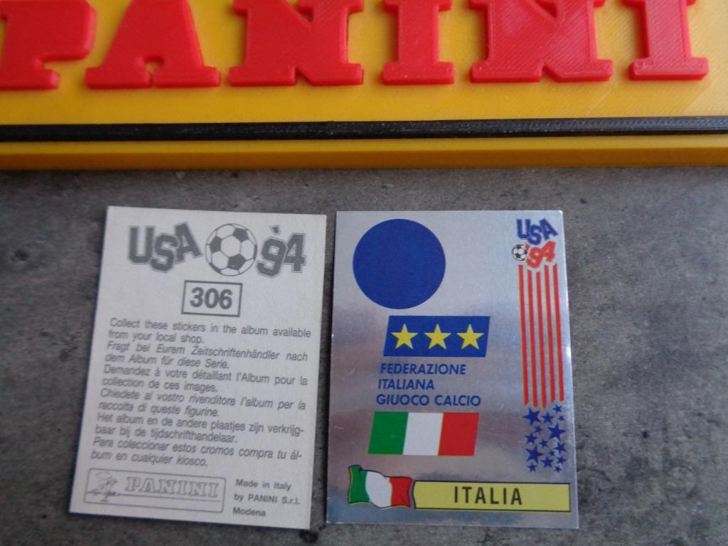 PANINI VOETBAL STICKER WORLD CUP 94 USA WK EMBLEEM ***** 1X, Ophalen of Verzenden, Sticker