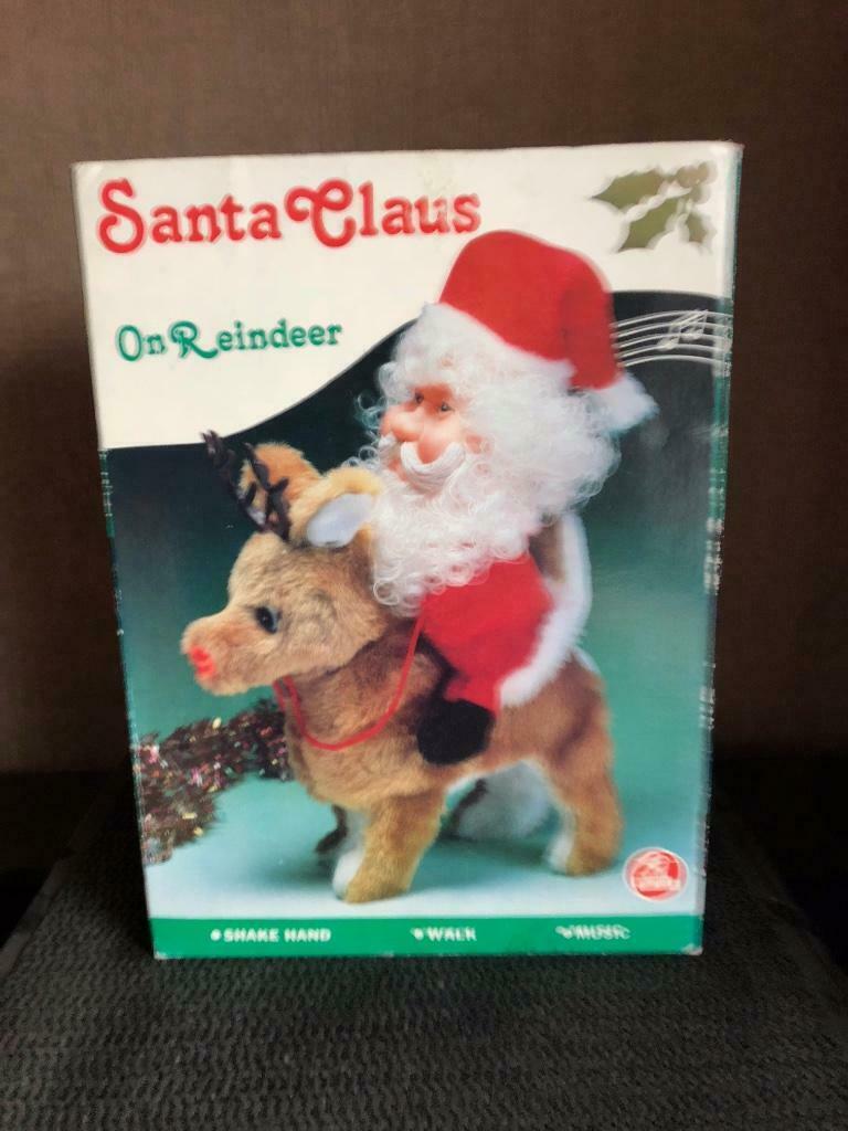kerstman op rendier, Ophalen of Verzenden, Nieuw, Feestartikel