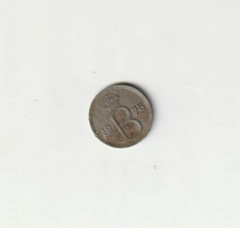 BELGIE BELGIUM  BOUDEWIJN 25 C 1975 FR, Ophalen of Verzenden, Metaal, Losse munt