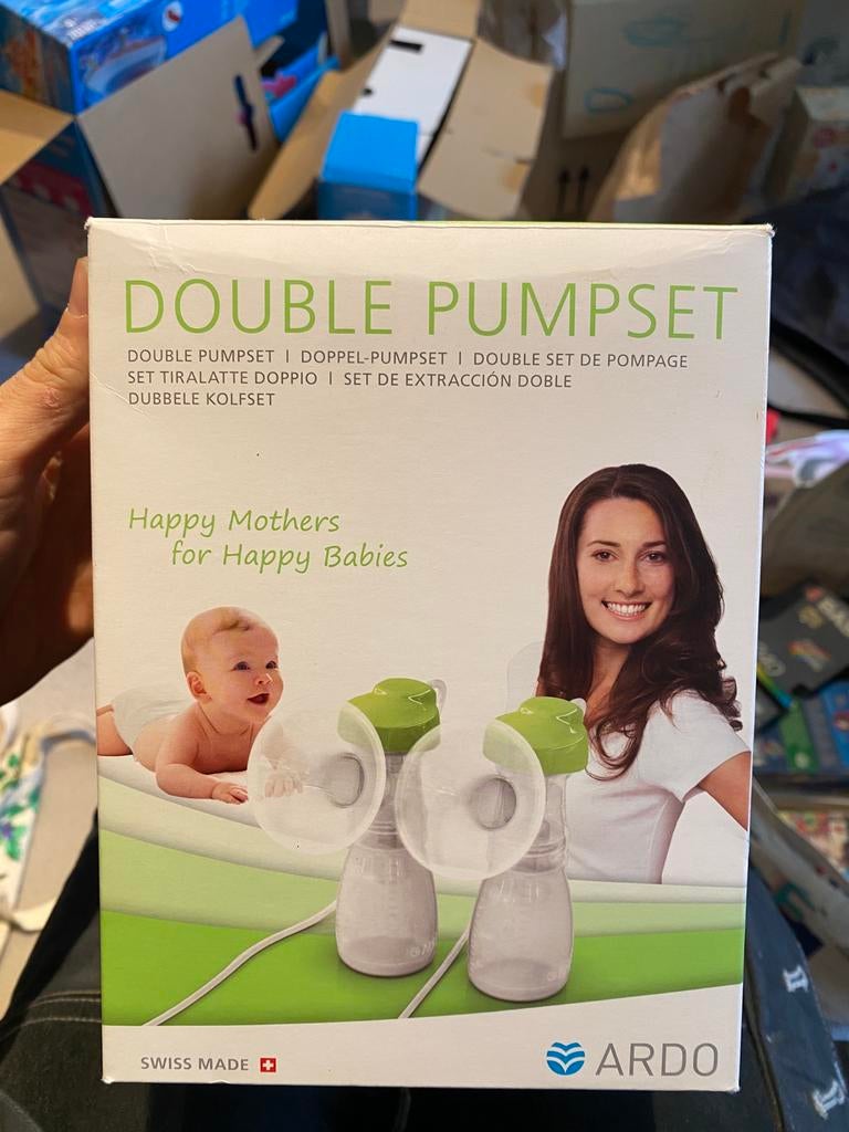 Ardo dubbele pompset plus extra handpomp!, Ophalen of Verzenden, Gebruikt, Borstkolf