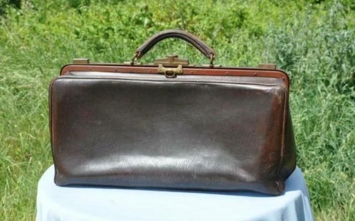 § ancien sac valisette  medical en cuir, Handtassen en Accessoires, Koffers, Gebruikt, Leer, Ophalen of Verzenden