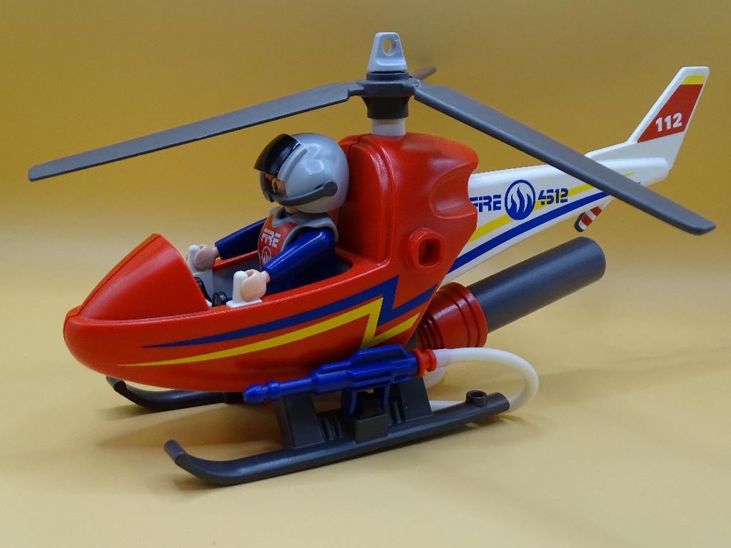 Playmobil brandweerhelicopter, Ophalen of Verzenden, Zo goed als nieuw, Complete set