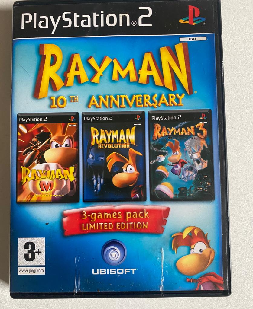 Rayman PS2 Games: Triple Pack voor de 10e verjaardag (3DVD), Ophalen, Zo goed als nieuw