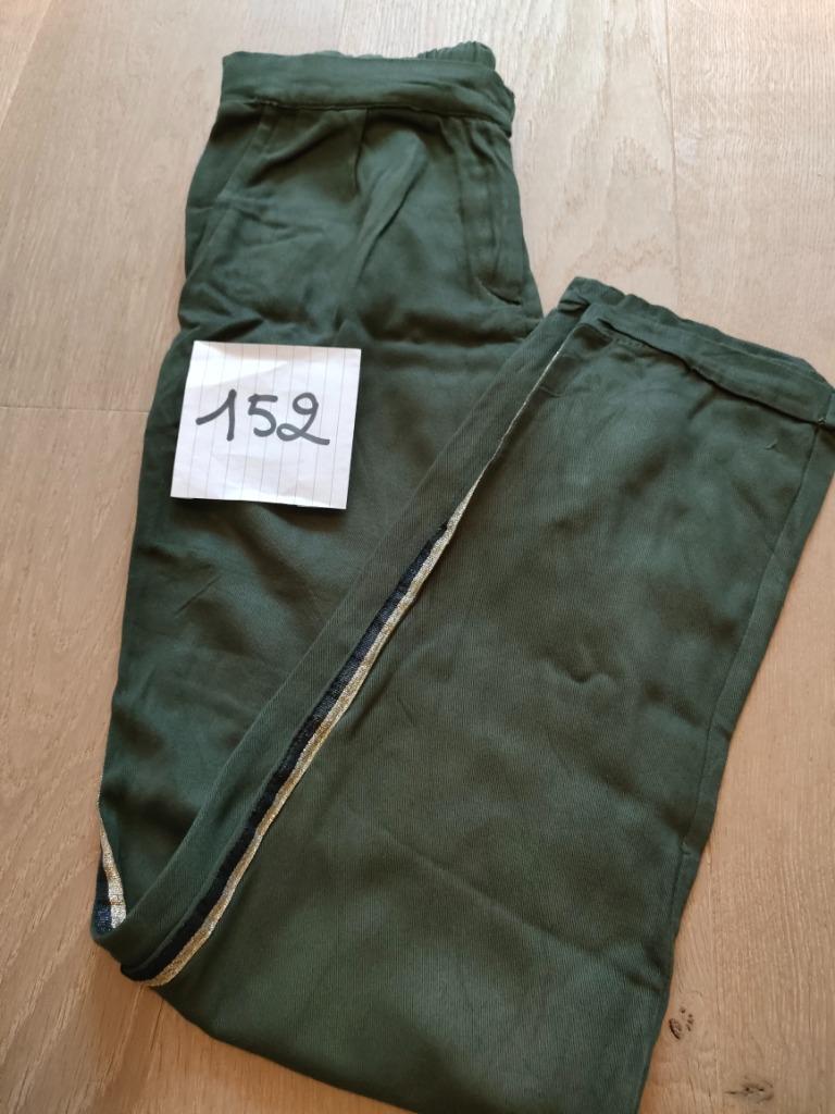 Someone kaki broek met gouden bies maat 152, Broek, Gebruikt, Meisje, Awesome