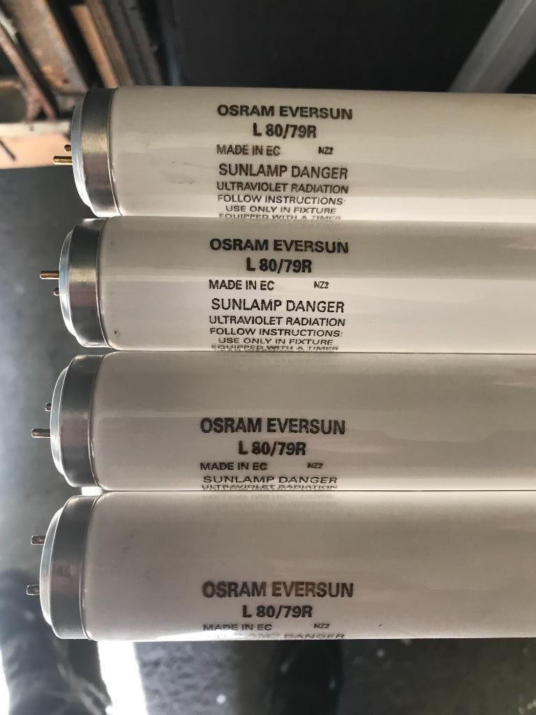 Zonnebank lampen, Ophalen of Verzenden, Zo goed als nieuw