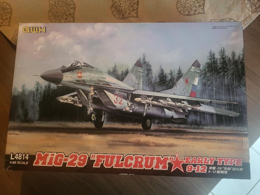 Maquette avion Mig  29-12 GWH + Dec+Pitot+Tuyére Résine 1/48, Ophalen of Verzenden, Nieuw, Vliegtuig
