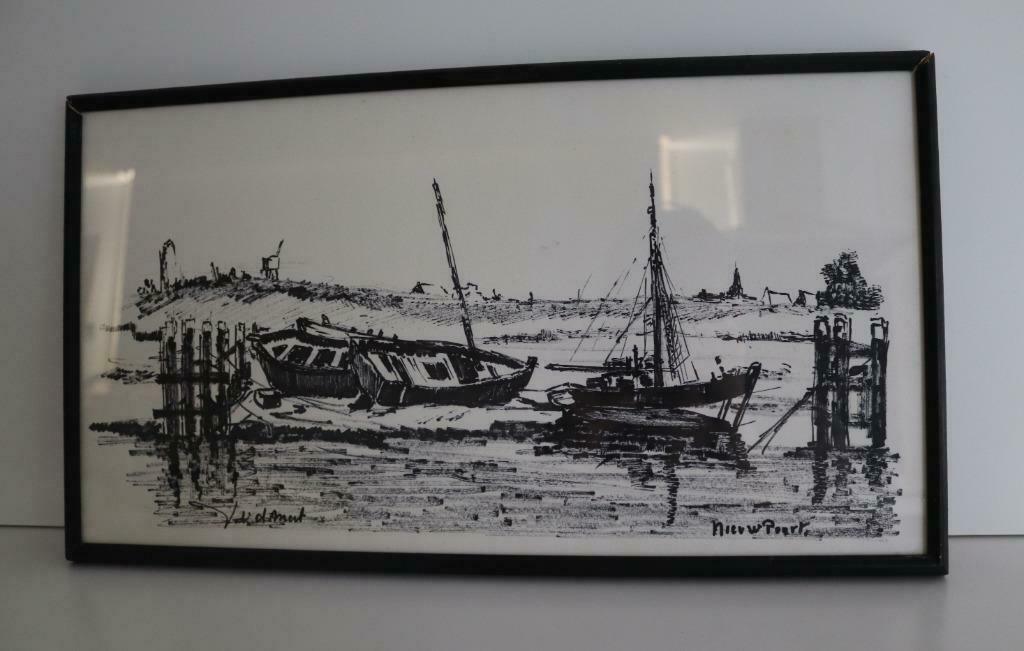 Nieuwpoort/J. c. Mert, Antiquités & Art, Art | Peinture | Classique, Envoi