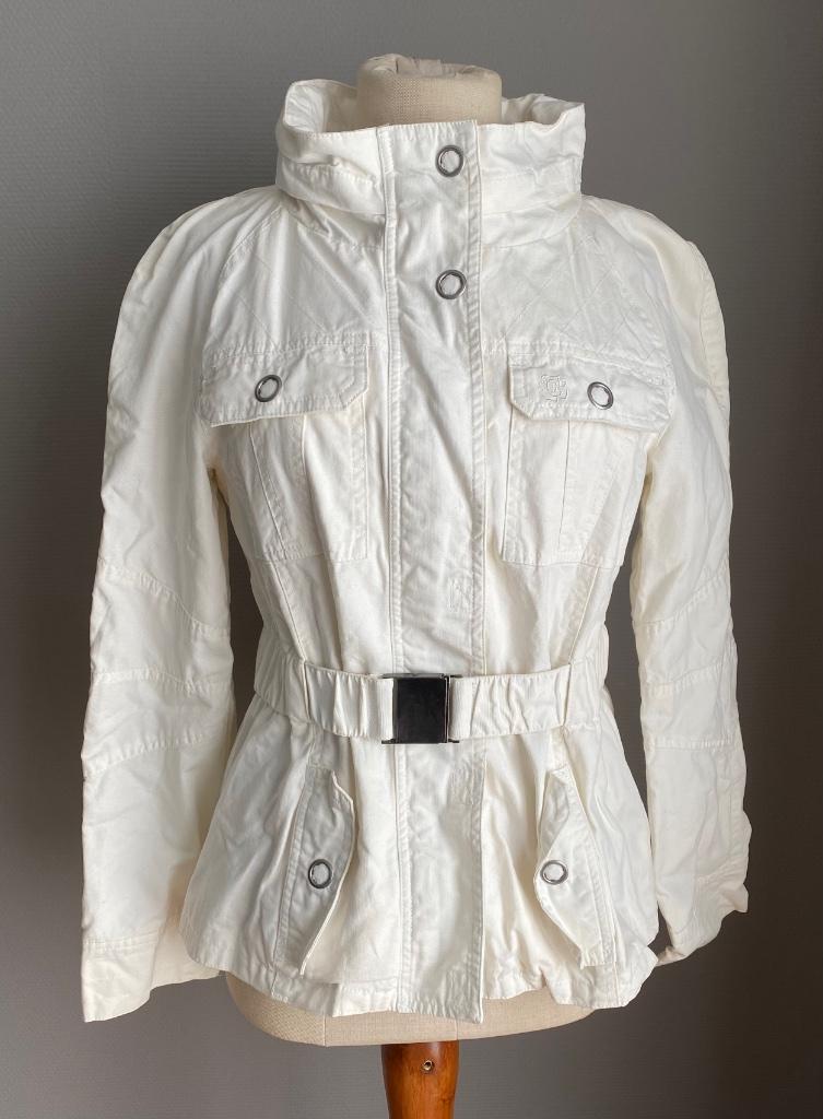 Witte jas Madonna maat L - NIEUW, Kleding | Dames, Verzenden, Wit, Maat 42/44 (L), Nieuw