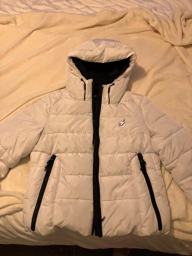 Superdry Winterjas Unisex Superdry Wit, Ophalen, Nieuw, Wit, SuperDry