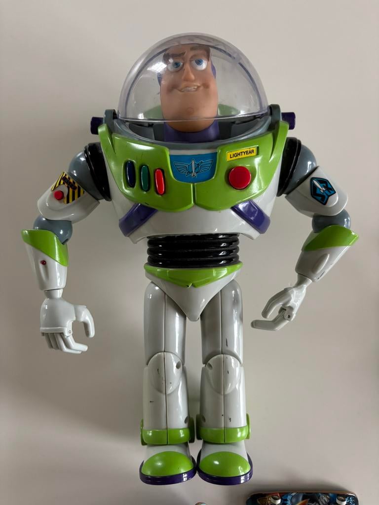 Vintage toys. buzz lightyear, tech deck, thunderbirds, Ophalen, Gebruikt