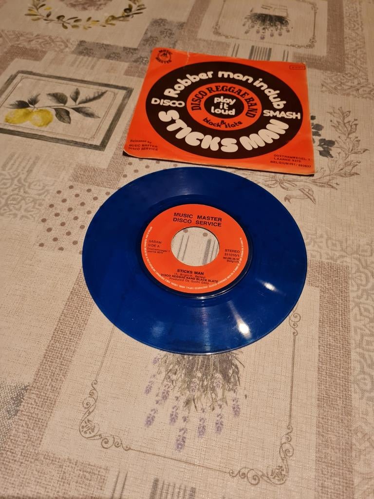 Blauw gekleurde  Disco single, Ophalen, Single