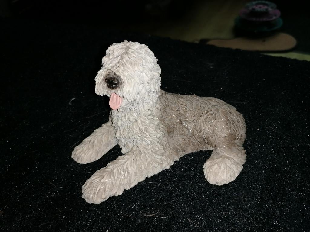 Stenen beeld bobtail, Ophalen of Verzenden