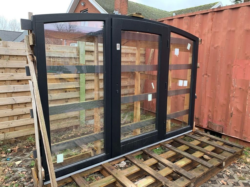 Porte en bois laqué Meranti avec éclairage latéral, Enlèvement