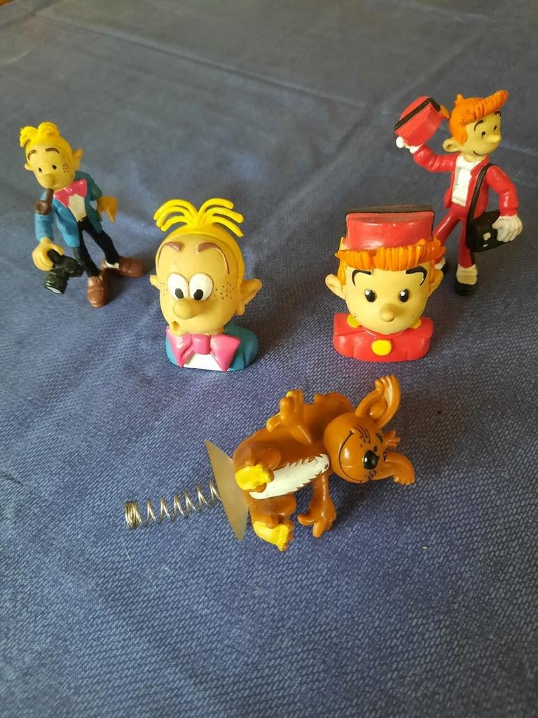 Spirou-figuren gemaakt van zacht synthetisch materiaal, Verzamelen, Ophalen, Zo goed als nieuw