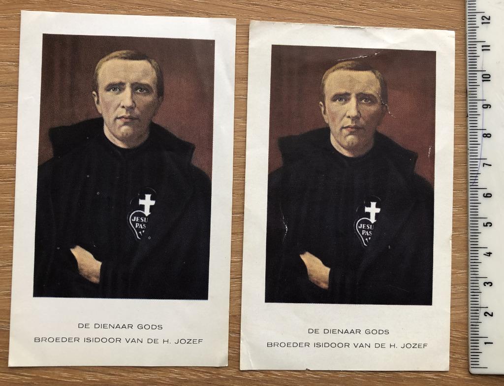 Bidprentjes Broeder Isidoor van de H. Jozef, Ophalen of Verzenden, Bidprentje