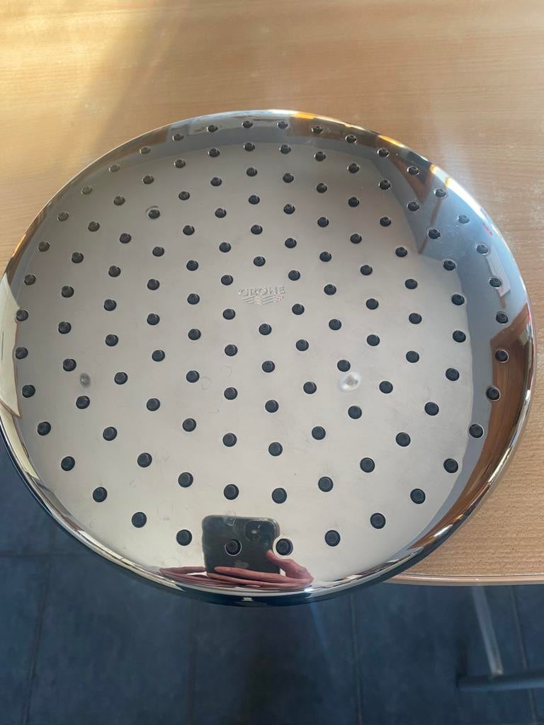 Douchekop voor regendouche 25 cm chroom, Ophalen, Zo goed als nieuw
