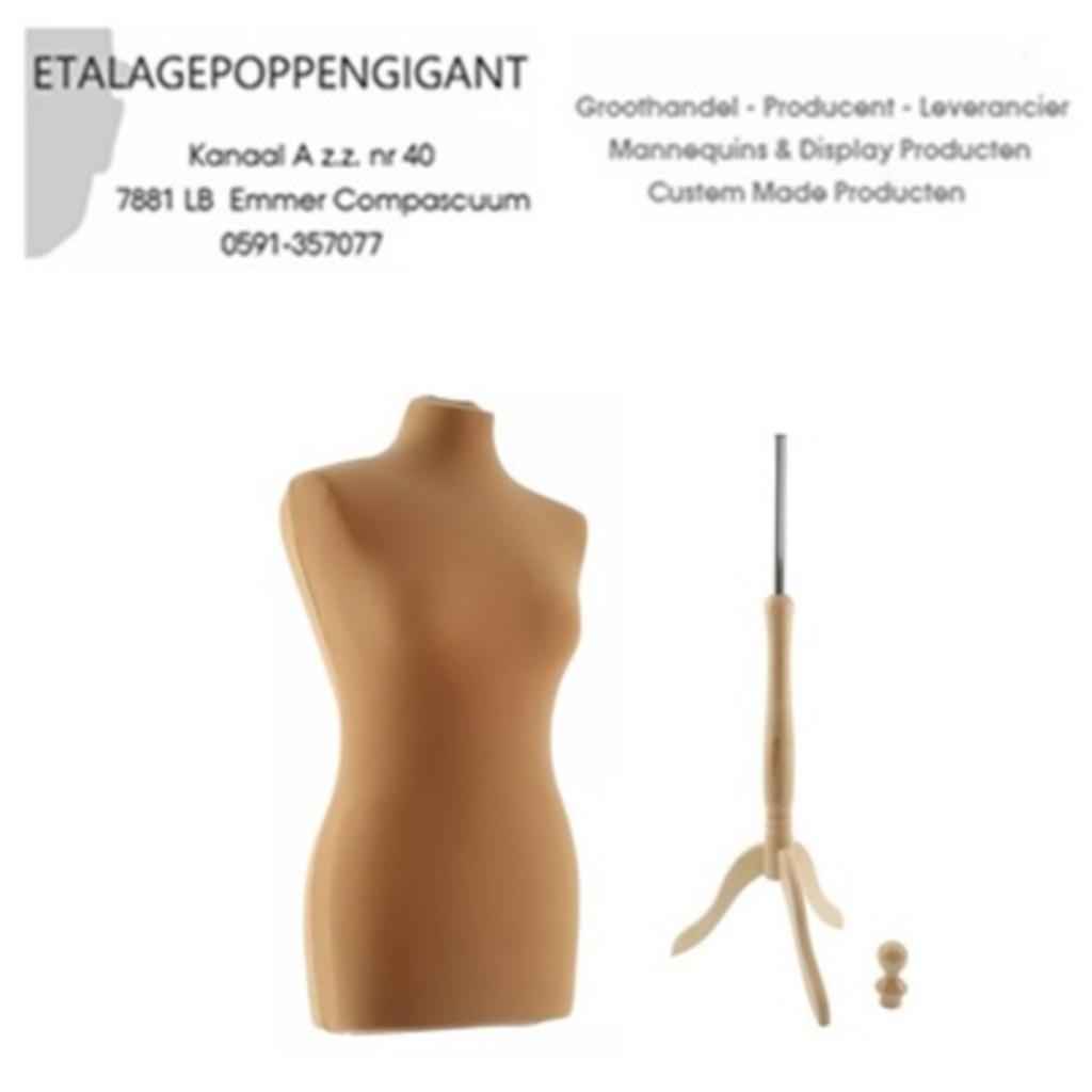 Paspoppen - Buste's Nieuw Div. Maten Huidskl. div. Poten EPG, Kleding | Dames, Trouwjurk, Overige kleuren, Nieuw, Ophalen of Verzenden