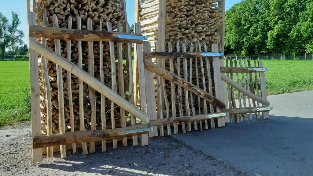 Kastanje poortjes en grote stock omheining Arendonk, Ophalen, Nieuw