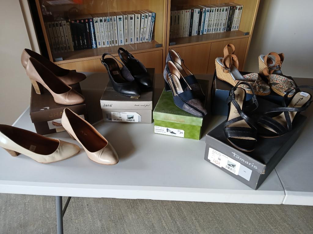 Set van 6 paar schoenen P. 36, Ophalen, Gedragen, Pumps