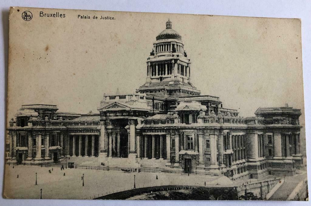 Nels Bruxelles Palais de Justice -Ern. Thill, Série 1 No.110, Enlèvement ou Envoi, Avant 1920, Affranchie, Ville ou Village