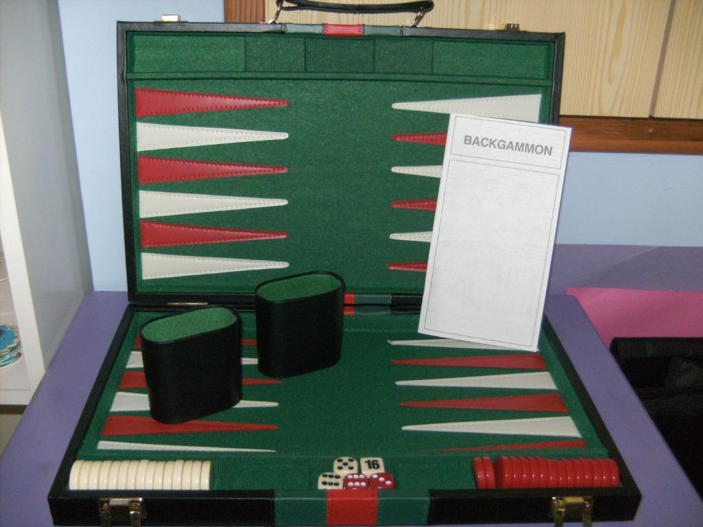 Deluxe backgammon., Hobby & Loisirs créatifs, Enlèvement ou Envoi, Comme neuf