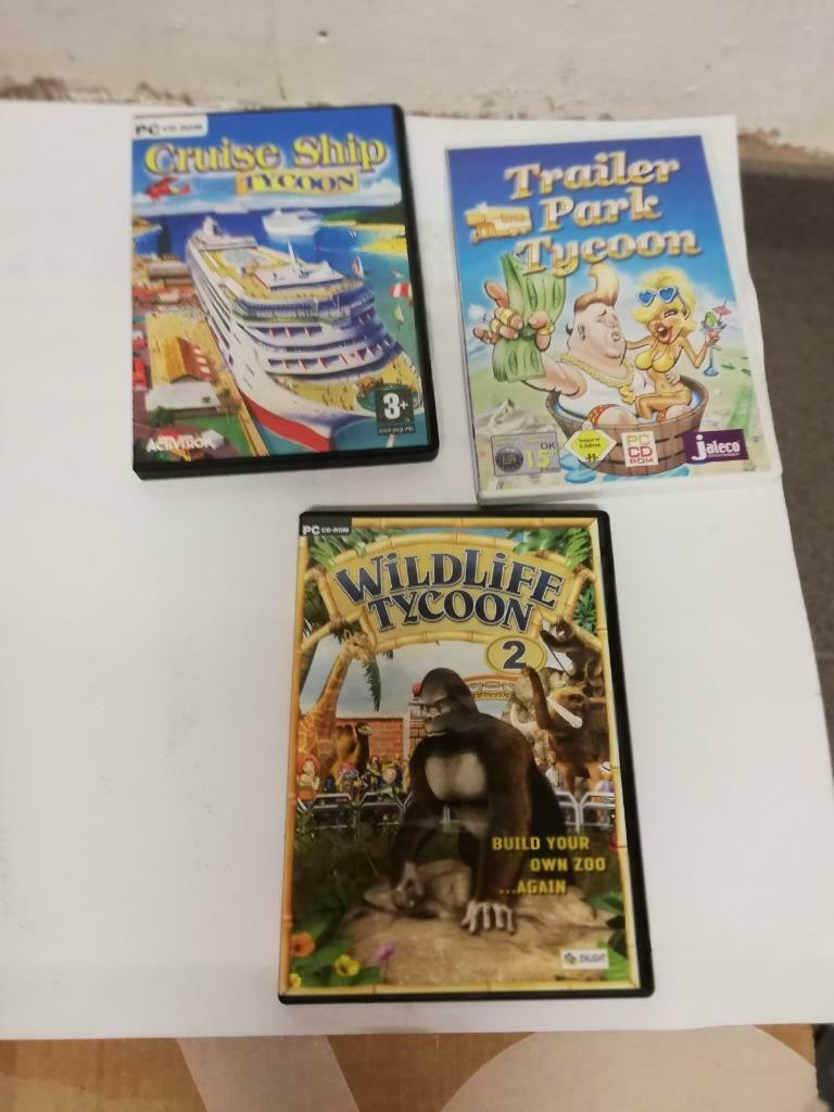 PC-Game: 3 Tycoon spelletjes, 1 speler, Eén computer, Ophalen of Verzenden, Zo goed als nieuw