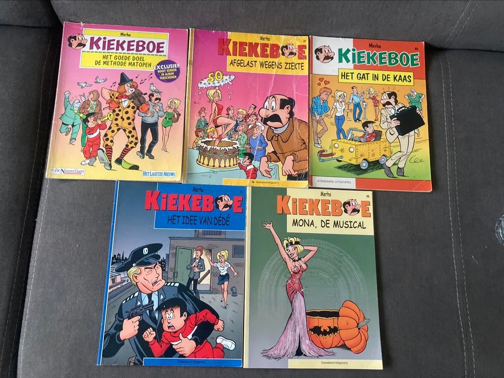 5 strips Kiekeboe heel goede staat, Meerdere stripboeken, Ophalen of Verzenden, Gelezen