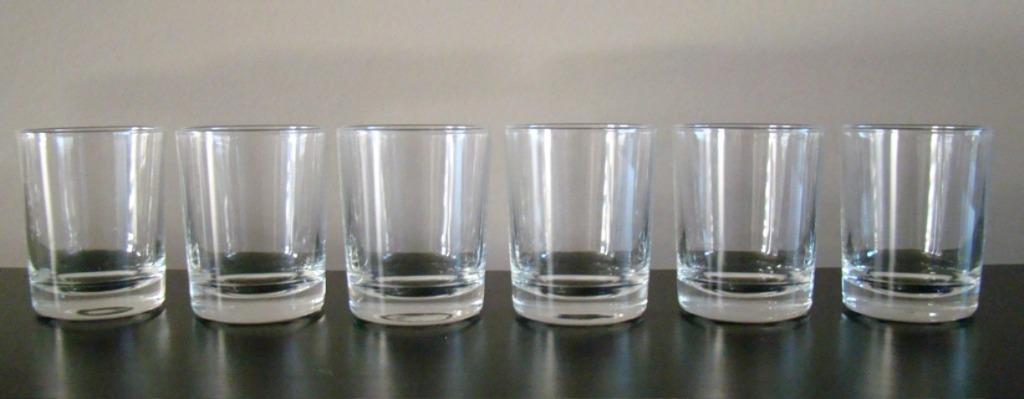 Set van 6 glazen, H=6,8 cm - NIEUW, Ophalen of Verzenden, Nieuw, Glas, Glas of Glazen