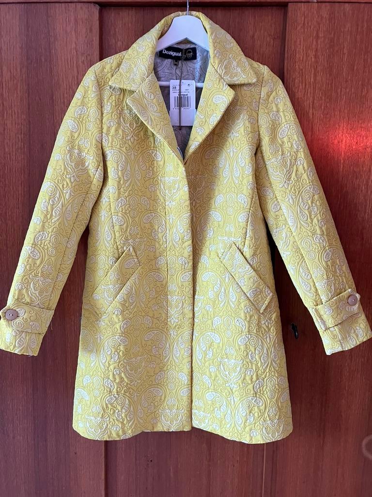 Desigual zomer mantel maat 38 nieuw, Ophalen, Maat 38/40 (M), Geel