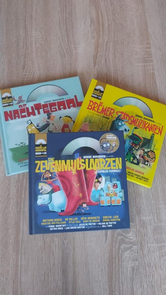 3 luisterverhalen (boek&cd), Ophalen of Verzenden, Zo goed als nieuw