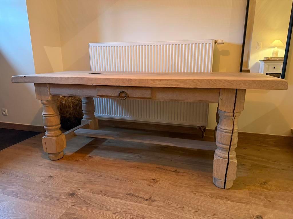 Bureau eik, Ophalen, Gebruikt, Eikenhout, 150 tot 200 cm