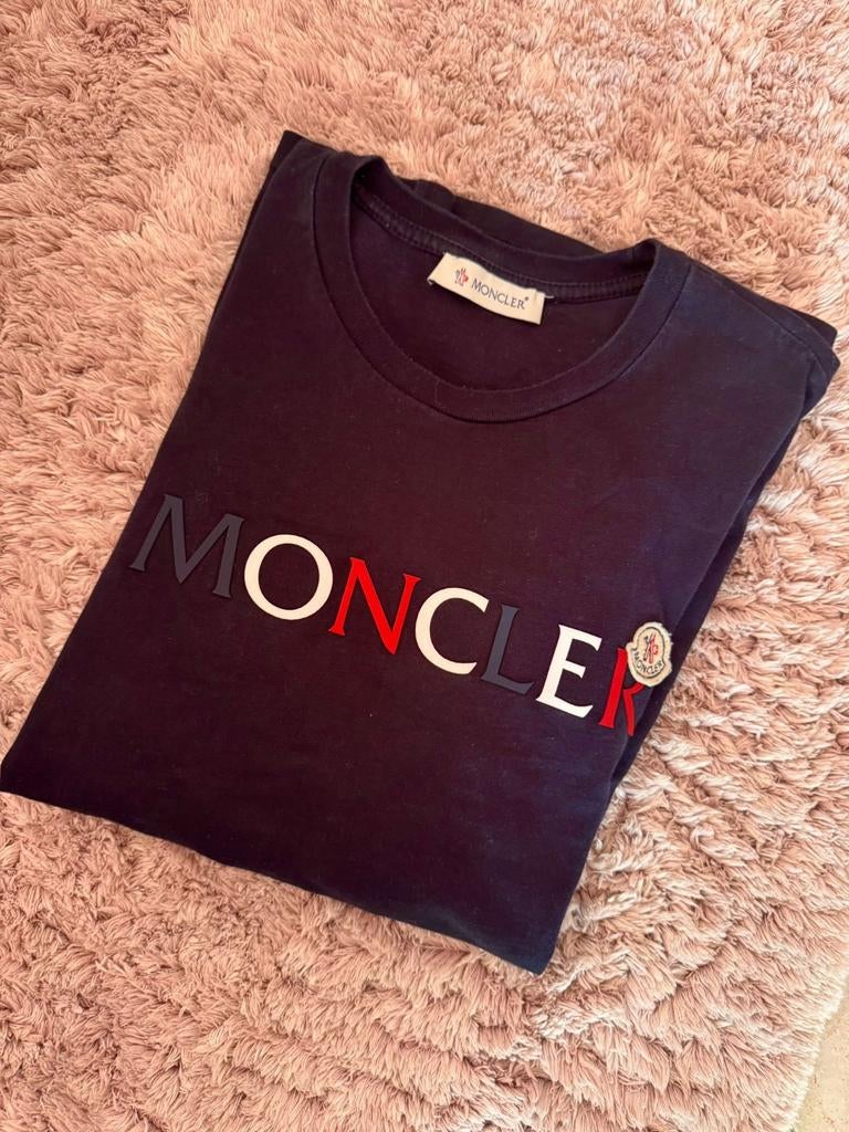 T shirt bleu Moncler taille L., Kleding | Heren, T-shirts, Ophalen