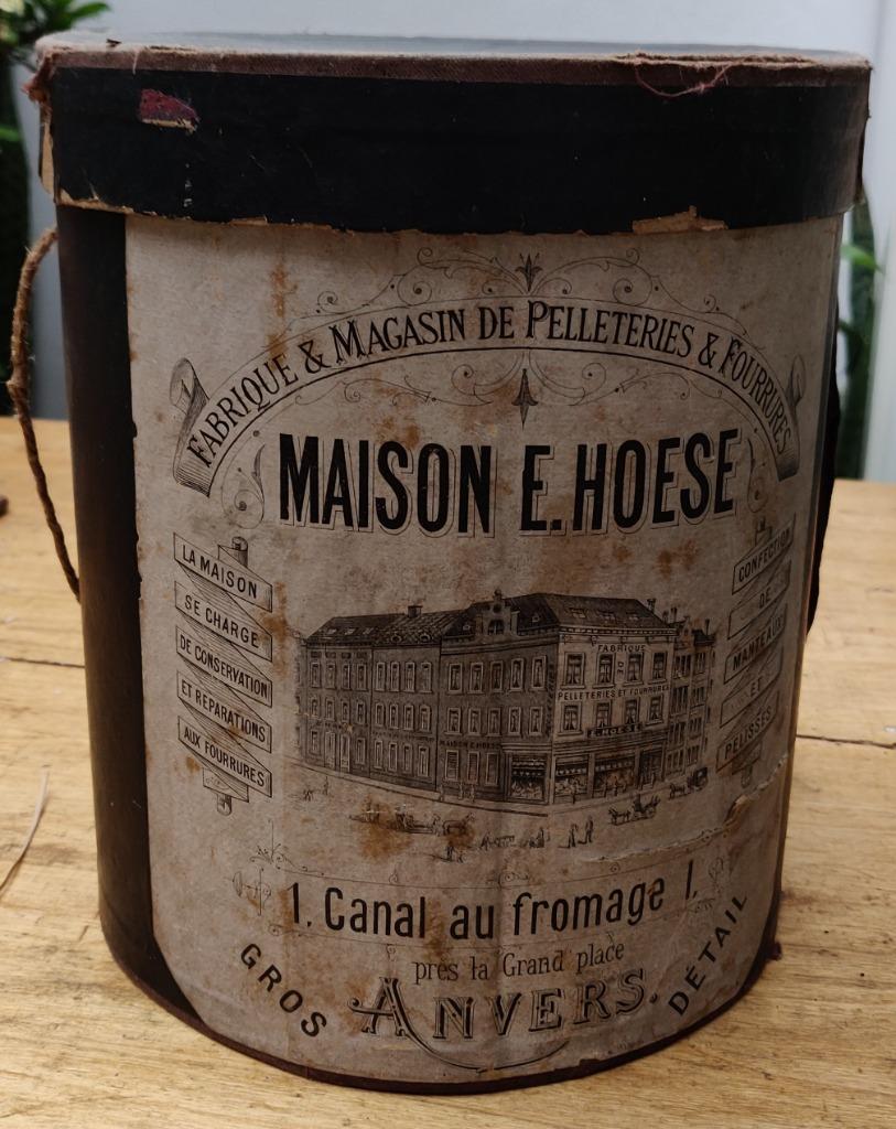 Vintage Doos van Huis E. HOESE, Ophalen, Gebruikt