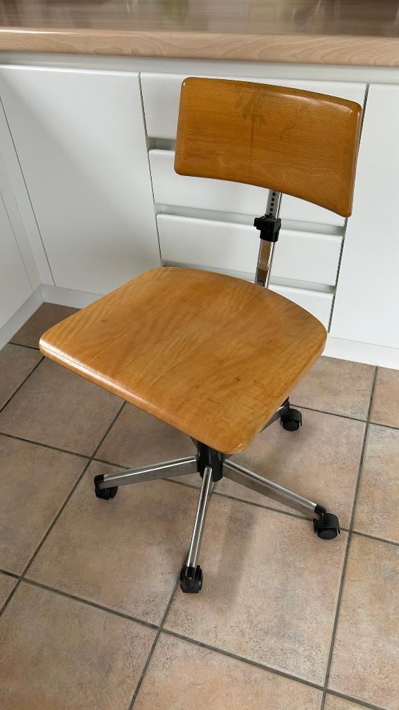 Sabena Air Terminus bureaustoel Stoll Giroflex 8075 office, Ophalen, Gebruikt, Bruin, Bureaustoel