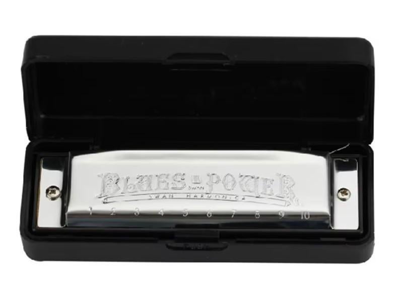 Mondharmonica Blues Power - Blues Harp - Blues Harmonica, Ophalen of Verzenden, Met koffer of doosje, Diatonisch, C-mondharmonica