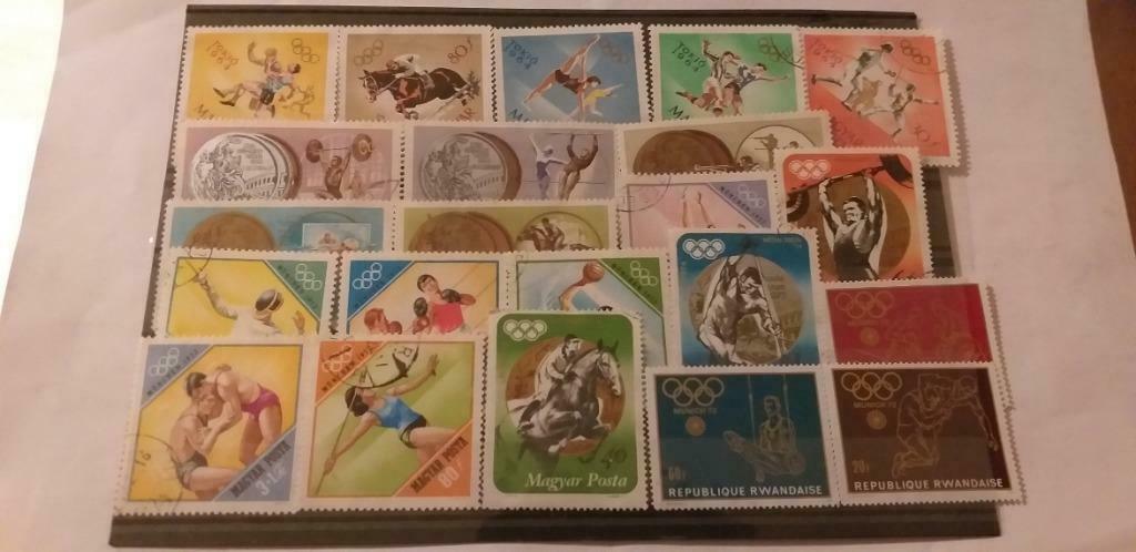 Thème des timbres Jeux olympiques d'été, Enlèvement ou Envoi, Affranchi, Sport