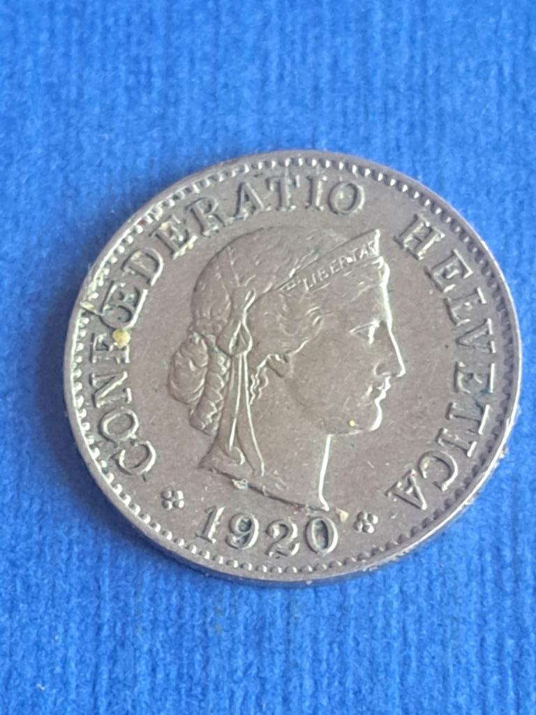 1920 Suisse 5 centimes, Envoi, Autres pays, Monnaie en vrac