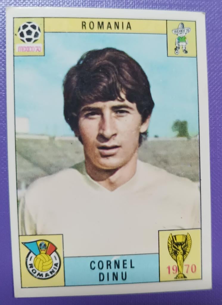 Panini KAART prent anno 1970 voetbal WK Mexico 70 DINU, Verzenden, Plaatje