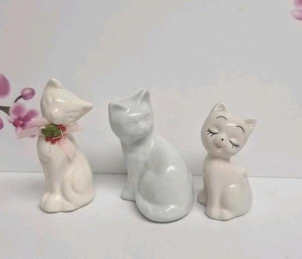 🤍 Figurines en forme de chat, Collections, Enlèvement ou Envoi, Utilisé, Animal