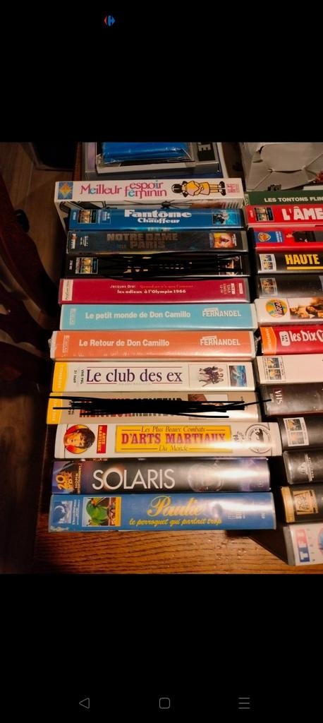 Lot de 59 VHS, Cd's en Dvd's, VHS | Film, Gebruikt, Ophalen