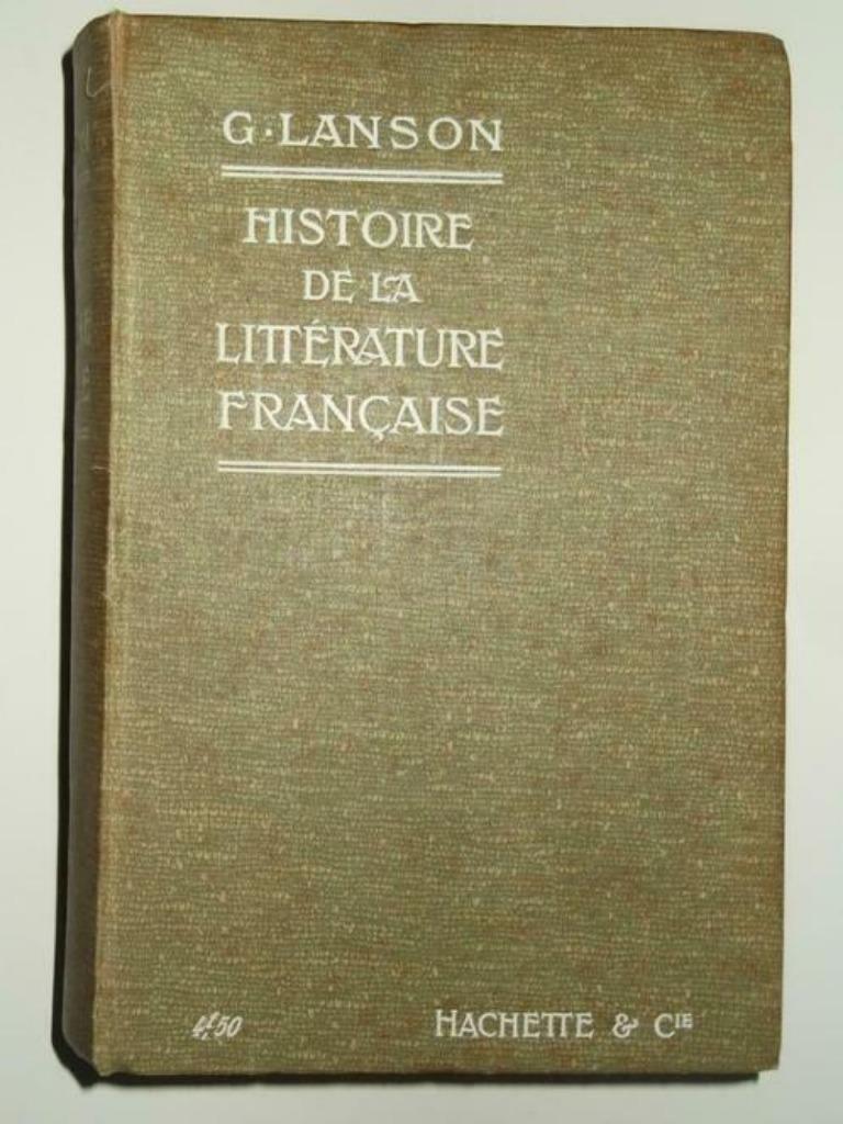 Histoire de la littérature française, Livres, Enlèvement ou Envoi, Europe autre
