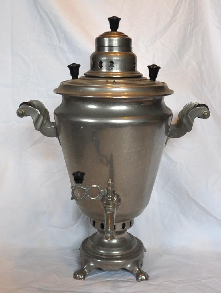 samovar metal chromé et bakelite origine urss, Ophalen of Verzenden