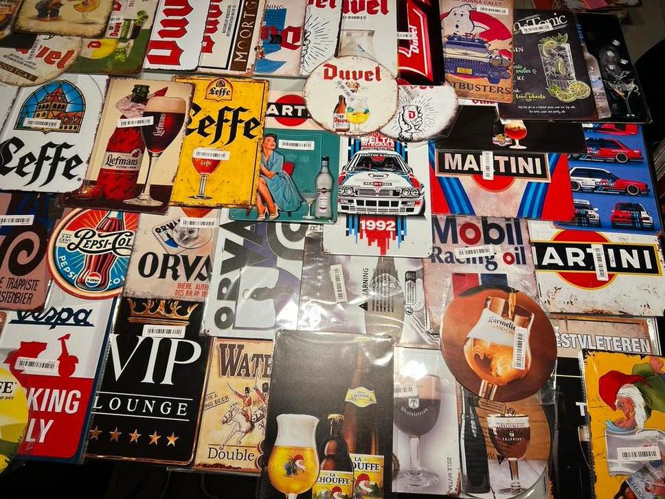 Reclamebord vintage Stella Orval Martini Duvel Leffe Aperol, Verzamelen, Merken en Reclamevoorwerpen, Nieuw, Verpakking, Ophalen of Verzenden