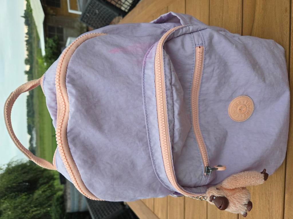 Kipling rugzak paars en roze, Enlèvement, Utilisé, Violet