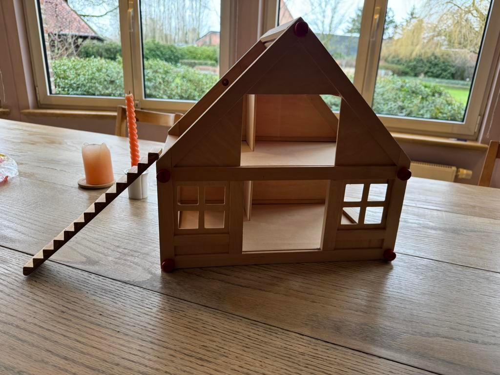 Houten poppenhuis, Enlèvement, Comme neuf, Maison de poupées